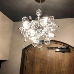 Moderne hanglamp Minimalistische plafondlamp van bubbelglas