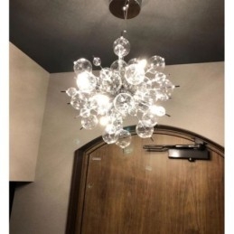 Moderne hanglamp Minimalistische plafondlamp van bubbelglas