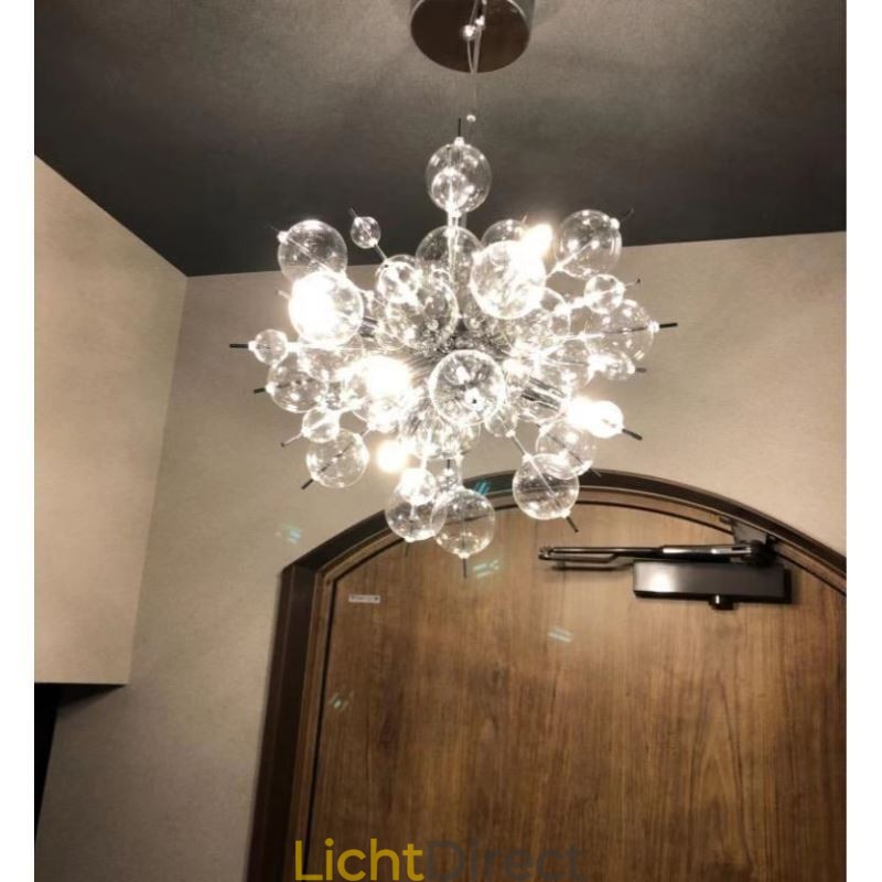 Moderne hanglamp Minimalistische plafondlamp van bubbelglas