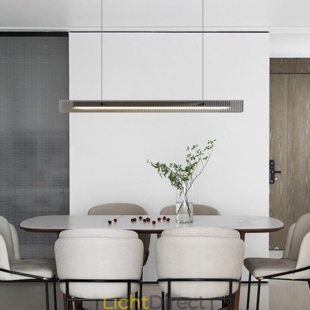 Hanglamp 100CM Glazen Plafondlamp Traploos Dimbaar Met Afstandsbediening