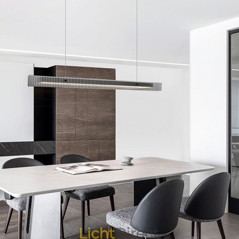 Hanglamp 100CM Glazen Plafondlamp Traploos Dimbaar Met Afstandsbediening