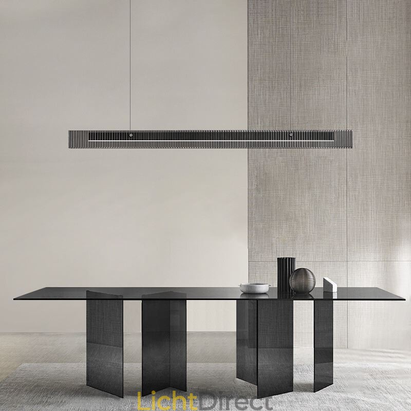 Hanglamp 100CM Glazen Plafondlamp Traploos Dimbaar Met Afstandsbediening