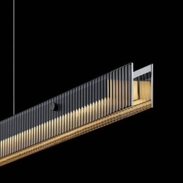 Hanglamp 100CM Glazen Plafondlamp Traploos Dimbaar Met Afstandsbediening