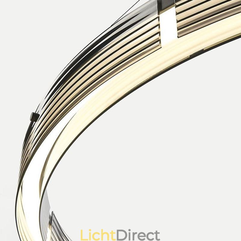 Hanglamp 60 80CM Cirkel Glazen Plafondlampen Trichromatisch Dimmen