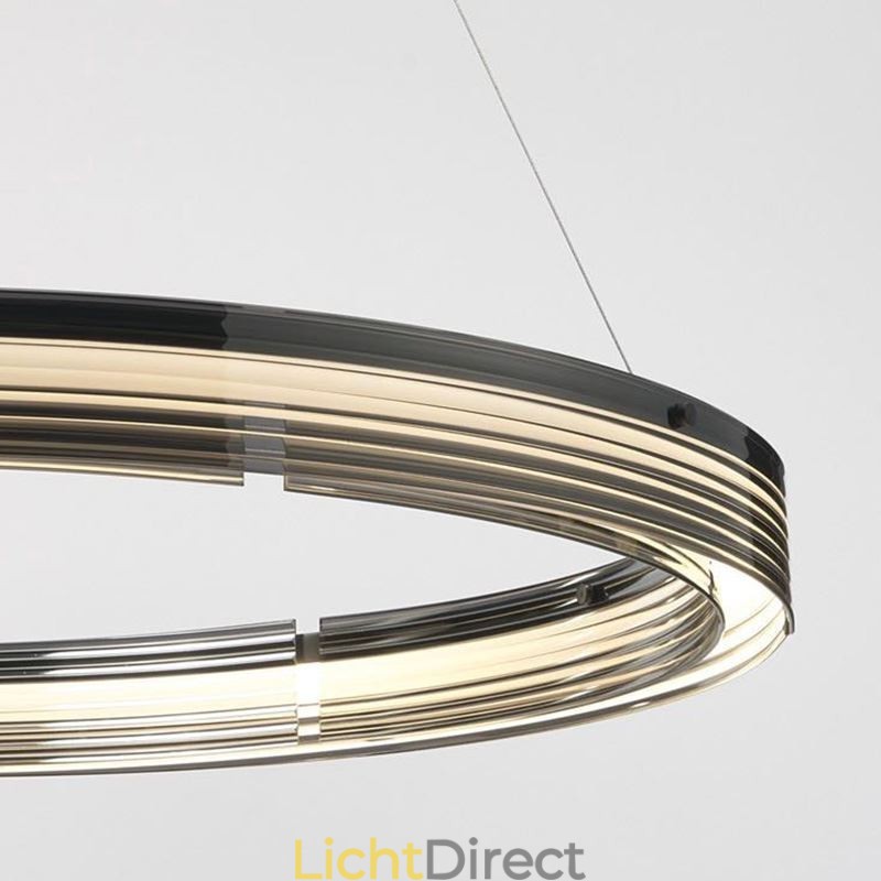 Hanglamp 60 80CM Cirkel Glazen Plafondlampen Trichromatisch Dimmen