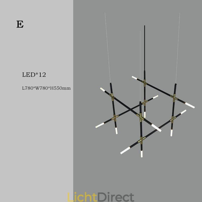 Hanglamp splitsen Warm wit creatief plafondlamp DIY combinatielamp