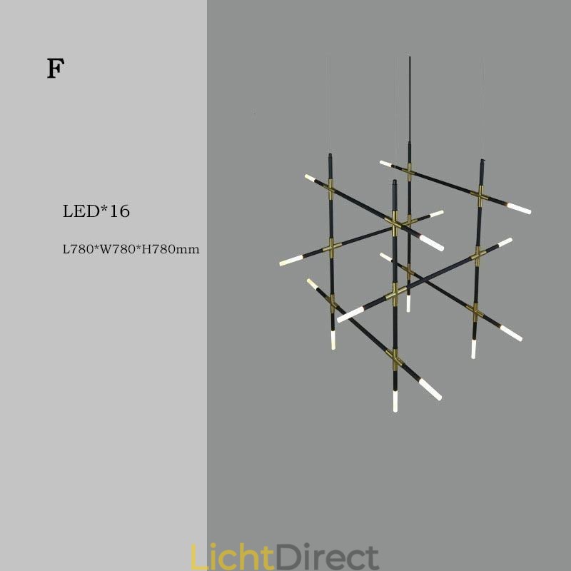 Hanglamp splitsen Warm wit creatief plafondlamp DIY combinatielamp