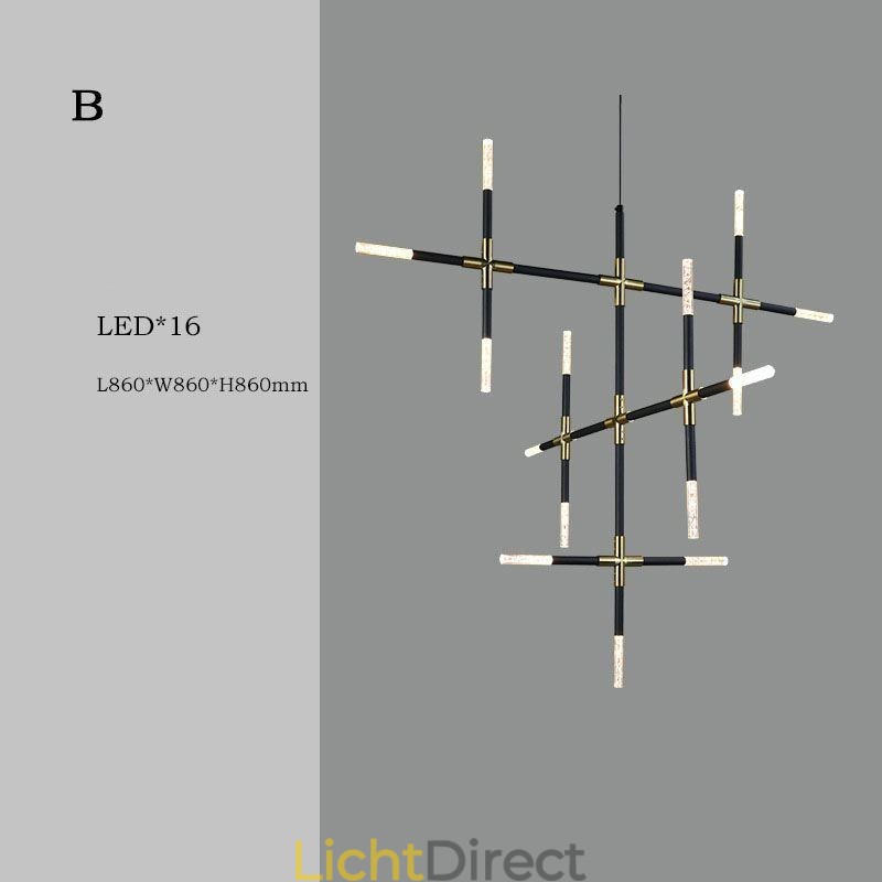 Hanglamp splitsen Warm wit creatief plafondlamp DIY combinatielamp