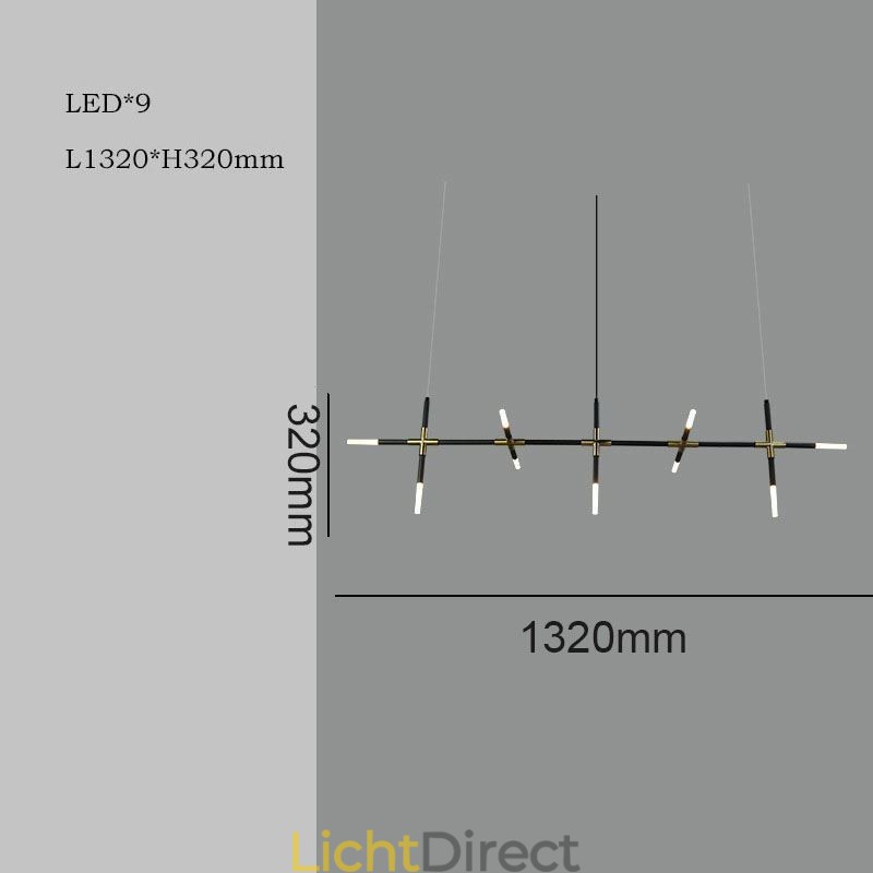 Eenvoudige hanglamp Creatieve splitsing Warm witte plafondlamp DIY combinatielamp