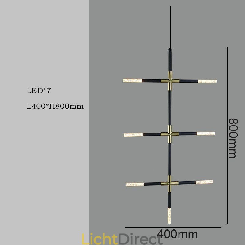 Eenvoudige hanglamp Creatieve splitsing Warm witte plafondlamp DIY combinatielamp