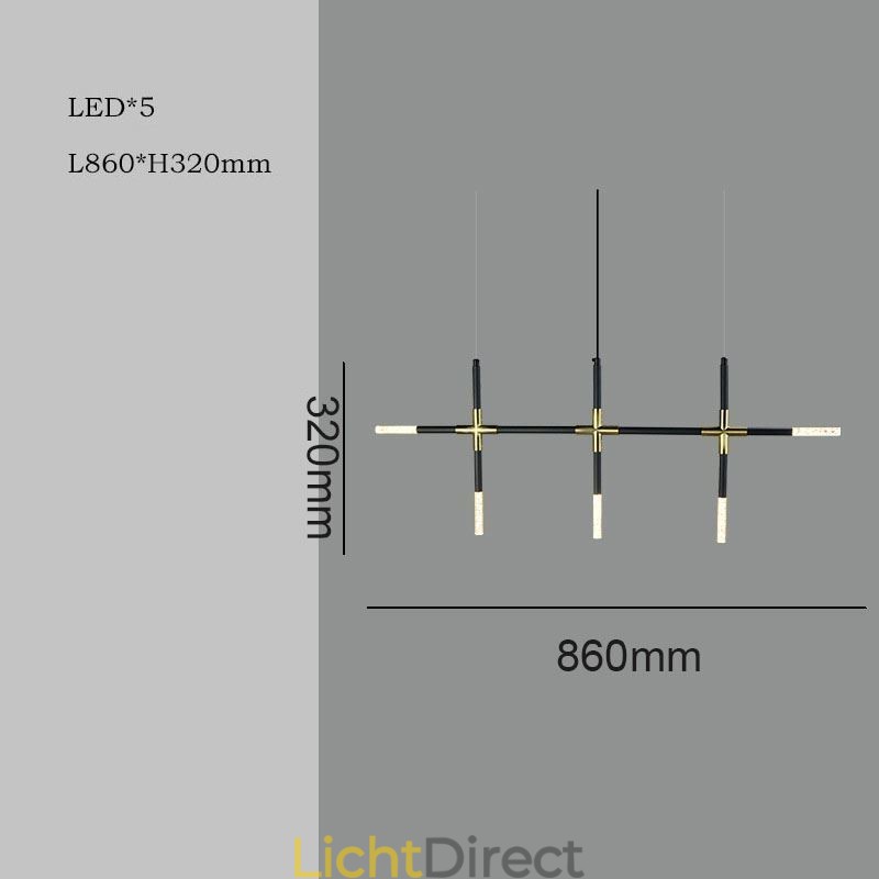 Eenvoudige hanglamp Creatieve splitsing Warm witte plafondlamp DIY combinatielamp