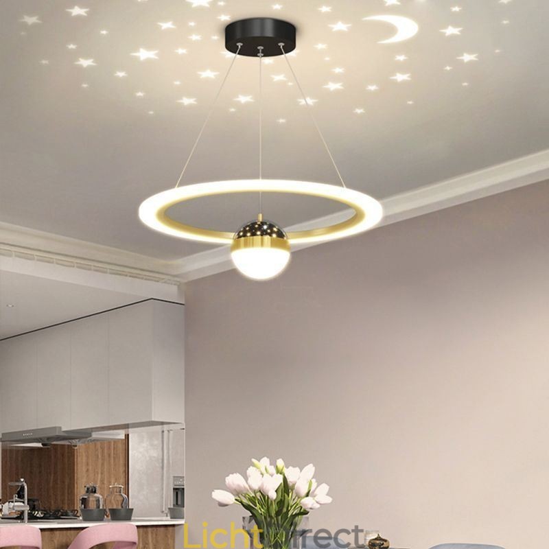 Hanglamp Minimalistisch Smeedijzer Acryl Sterring Plafondlamp