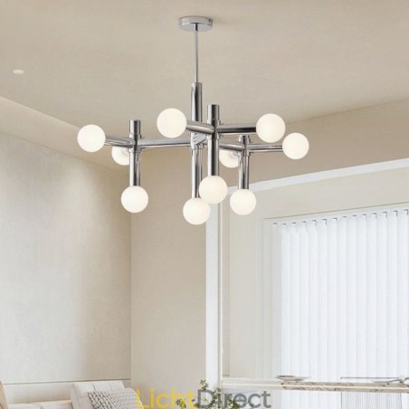 Eenvoudige hanglamp van smeedijzer, magische bonen, molecuulplafondlamp