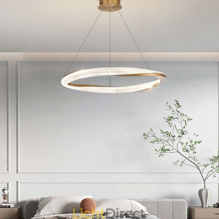 Hanglamp smeedijzeren acryl ring enkele cirkel plafondlamp Hanglamp smeedijzeren acryl ring enkele cirkel plafondlamp
