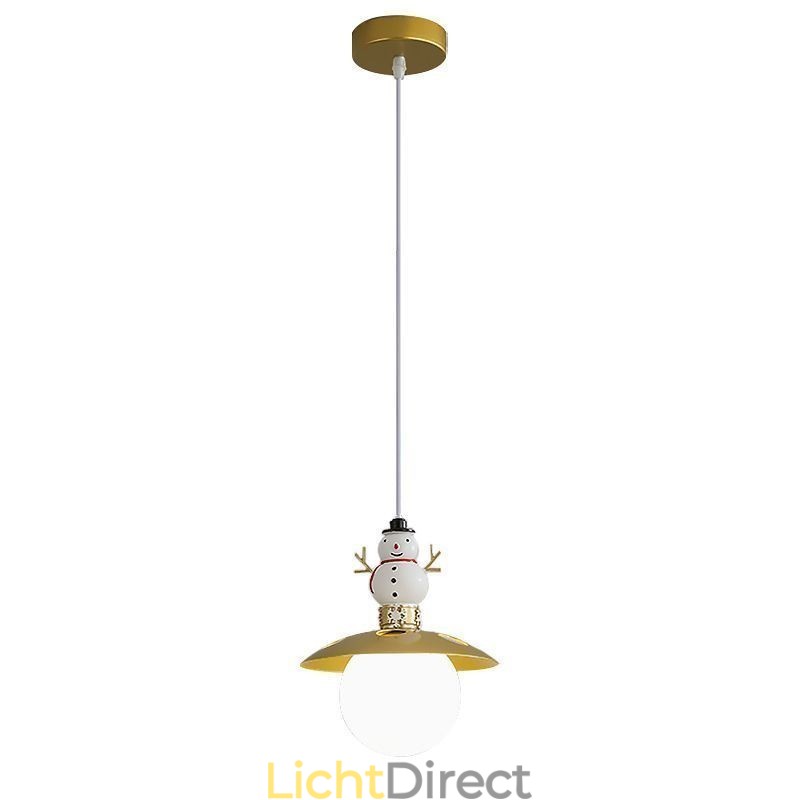 Moderne hanglamp Eenvoudige G9 smeedijzeren hars sneeuwpop plafondlamp