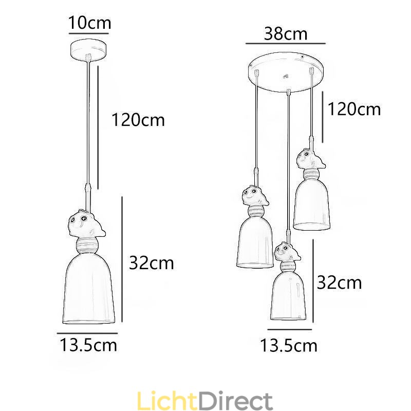 Moderne hanglamp van smeedijzer, roze hars, varkensplafondlamp