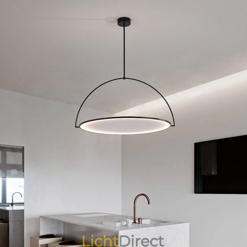 Nordic Hanglamp Creatieve Smeedijzeren Ring Plafondlamp