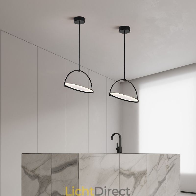 Nordic Hanglamp Creatieve Smeedijzeren Ring Plafondlamp