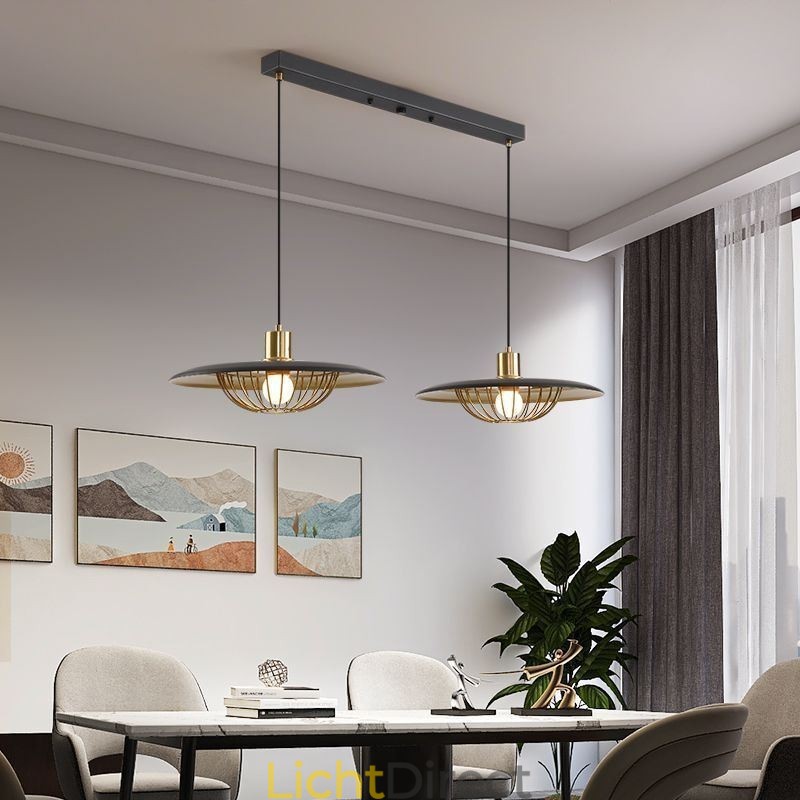 Nordic Hanglamp Creatieve Smeedijzeren Schijf Plafondlamp