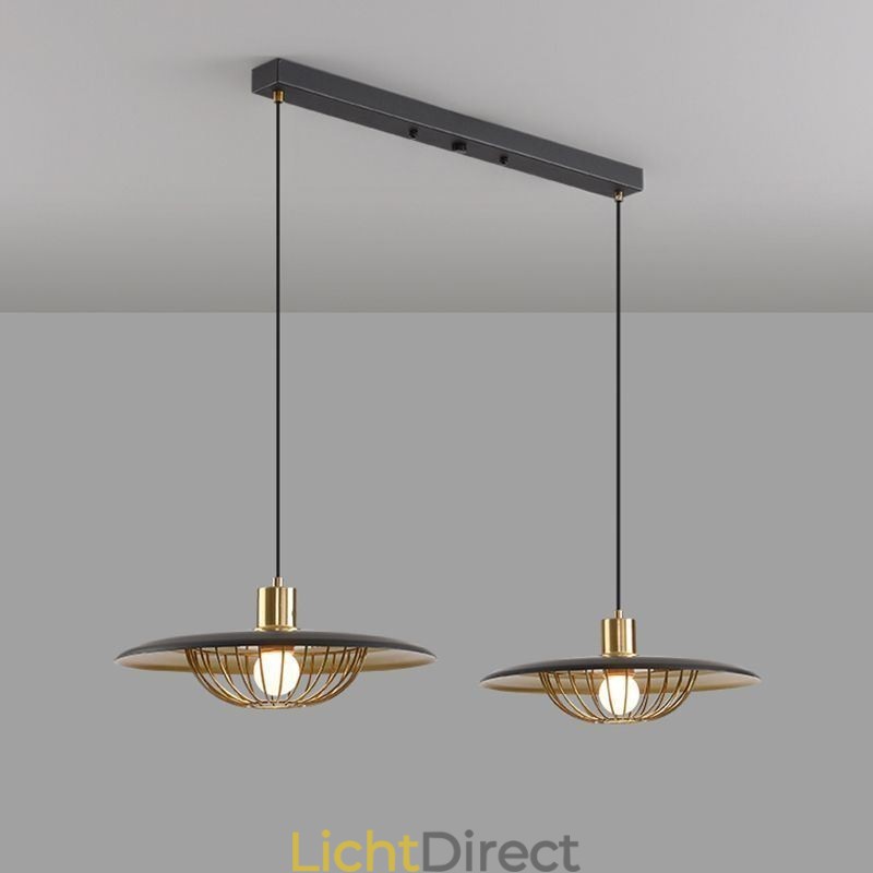 Nordic Hanglamp Creatieve Smeedijzeren Schijf Plafondlamp