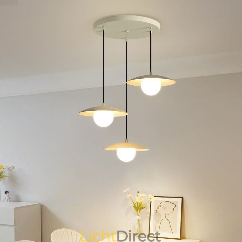 Nordic Pendant Creatieve smeedijzeren G9 schijf plafondlamp