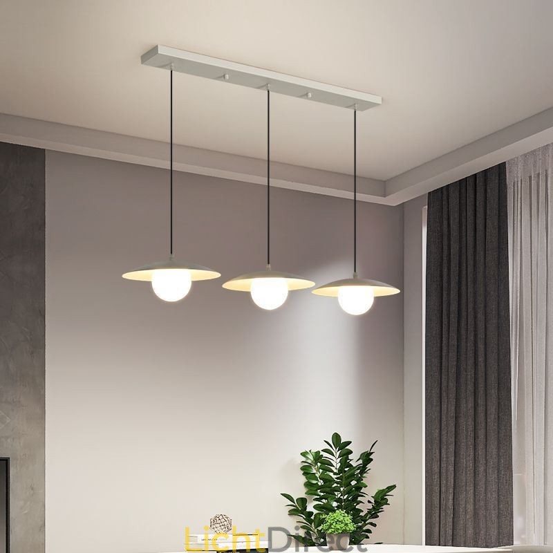 Nordic Pendant Creatieve smeedijzeren G9 schijf plafondlamp
