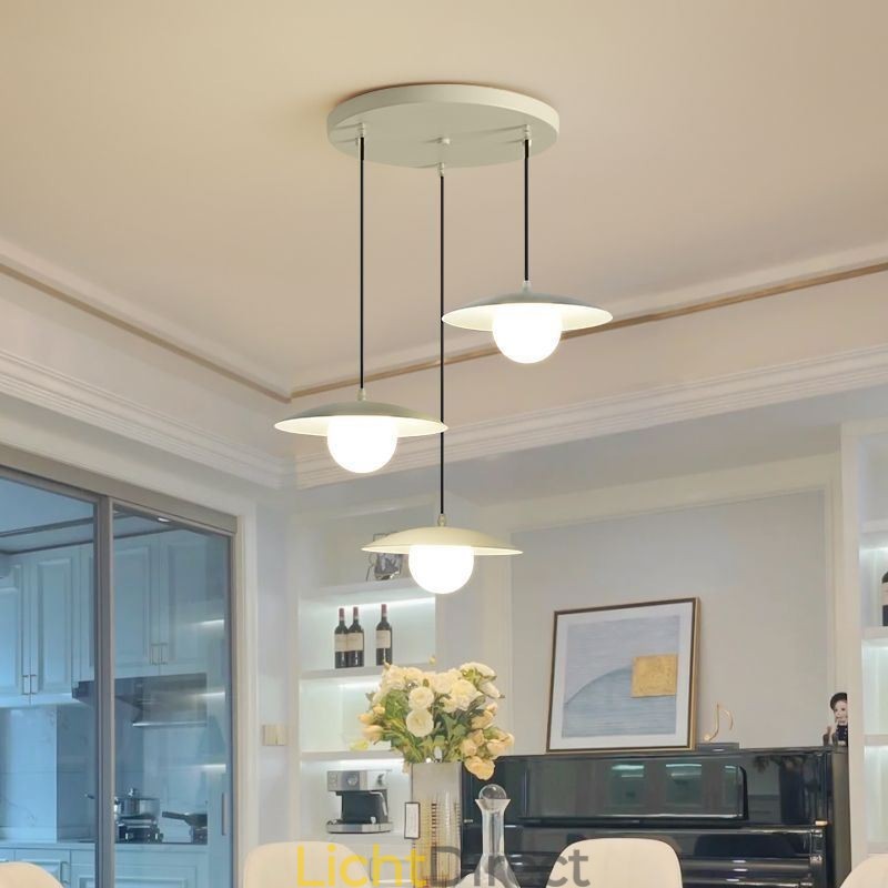 Nordic Pendant Creatieve smeedijzeren G9 schijf plafondlamp