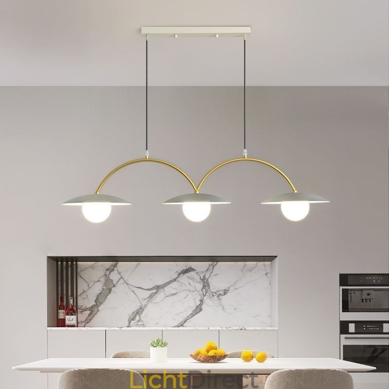 Nordic Hanglamp Creatieve G9 Smeedijzeren Wave Plafondlamp