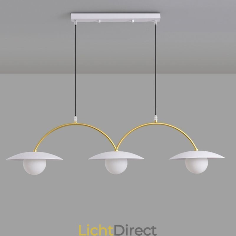 Nordic Hanglamp Creatieve G9 Smeedijzeren Wave Plafondlamp