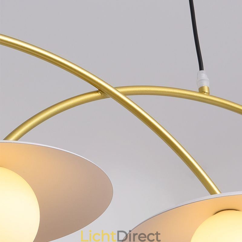 Nordic Hanglamp Creatieve G9 Smeedijzeren Wave Plafondlamp