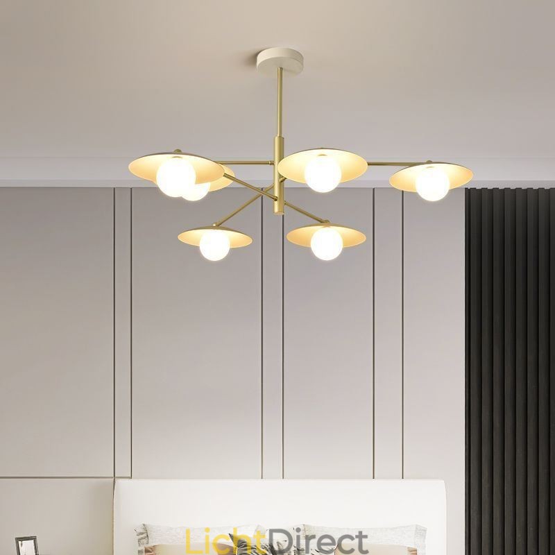 Nordic Hanglamp Creatieve G9 Smeedijzeren Schijf Plafondlamp
