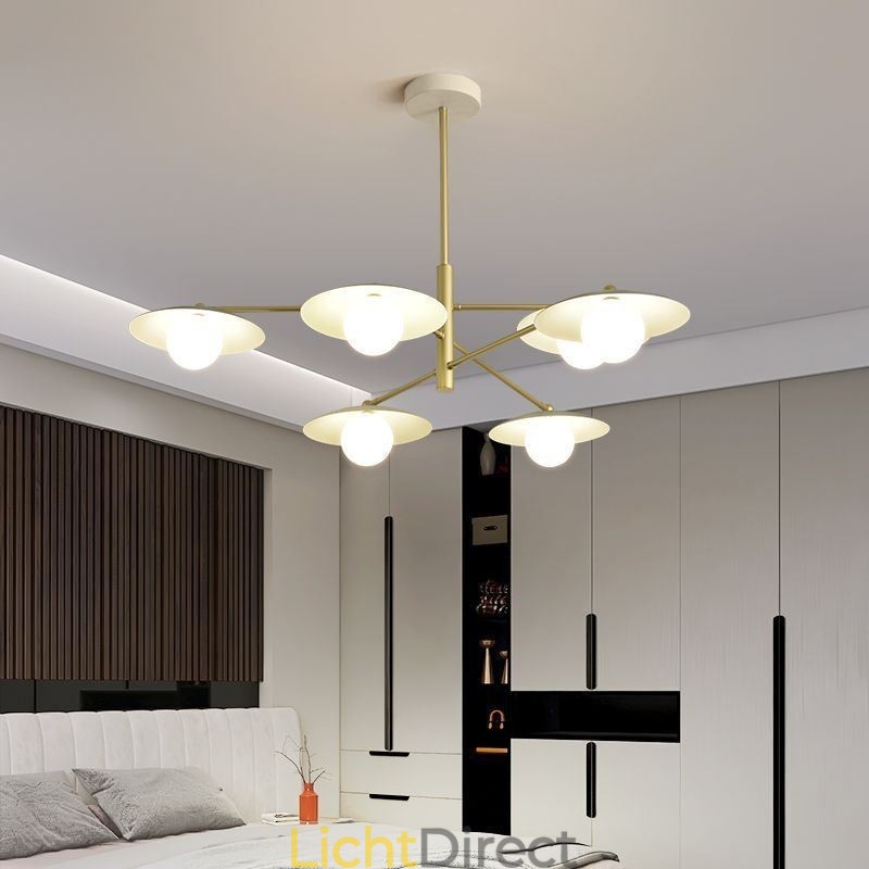 Nordic Hanglamp Creatieve G9 Smeedijzeren Schijf Plafondlamp