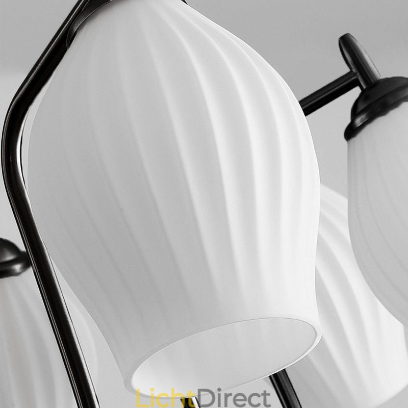 Nordic Hanglamp Creatieve Smeedijzeren Pistool Zwarte Stamen Plafondlamp
