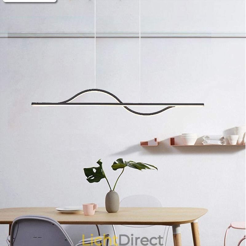 Stijlvolle hanglamp aluminium Art Wave plafondlamp