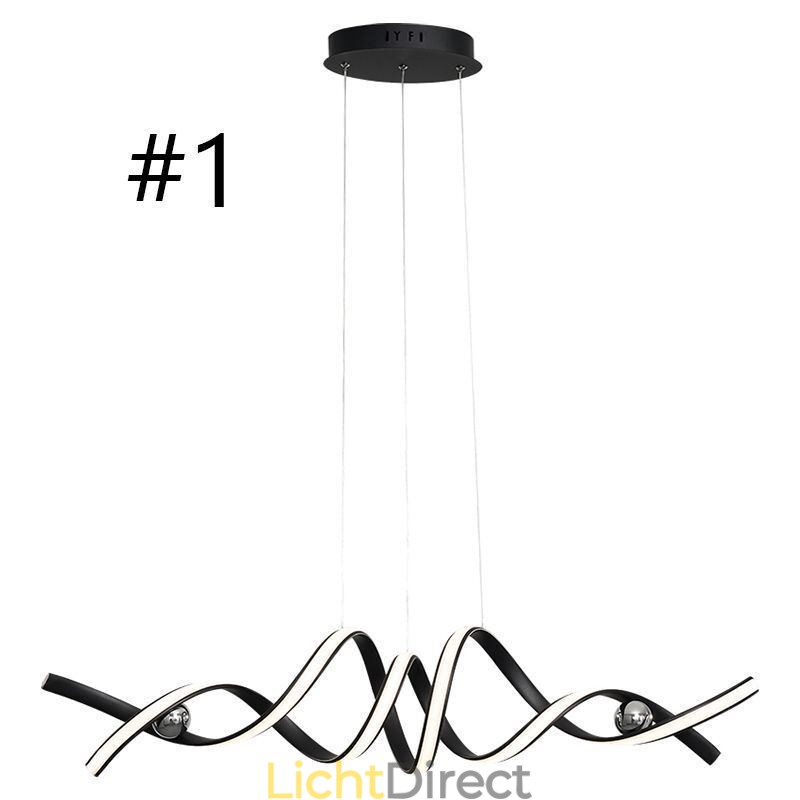 Minimalistische hanglamp Aluminium Art Minimalistische spiraalplafondlamp
