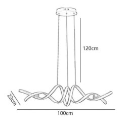 Minimalistische hanglamp Aluminium Art Minimalistische spiraalplafondlamp