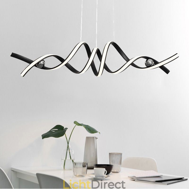 Minimalistische hanglamp Aluminium Art Minimalistische spiraalplafondlamp