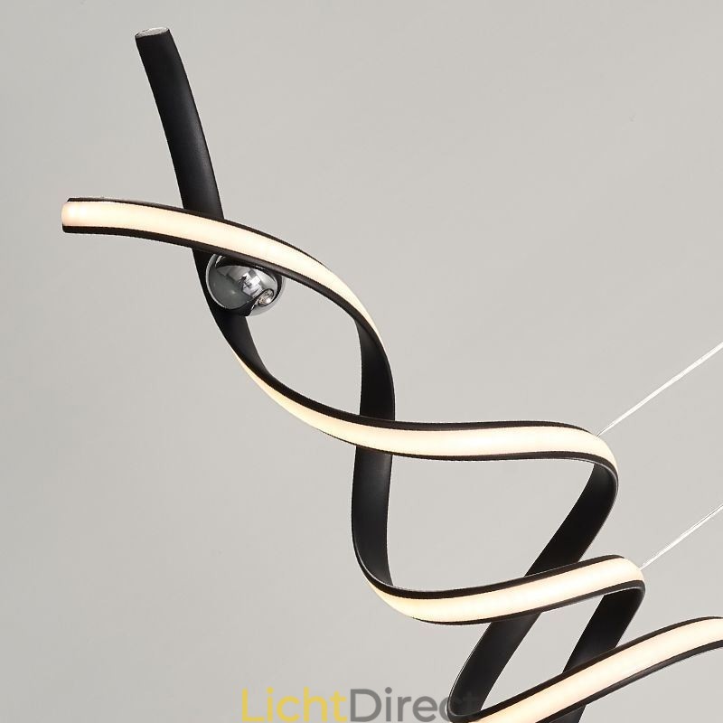 Minimalistische hanglamp Aluminium Art Minimalistische spiraalplafondlamp