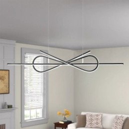 Eenvoudige hanglamp aluminium kunst strik plafondlamp