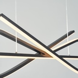 Eenvoudige hanglamp aluminium kunst strik plafondlamp