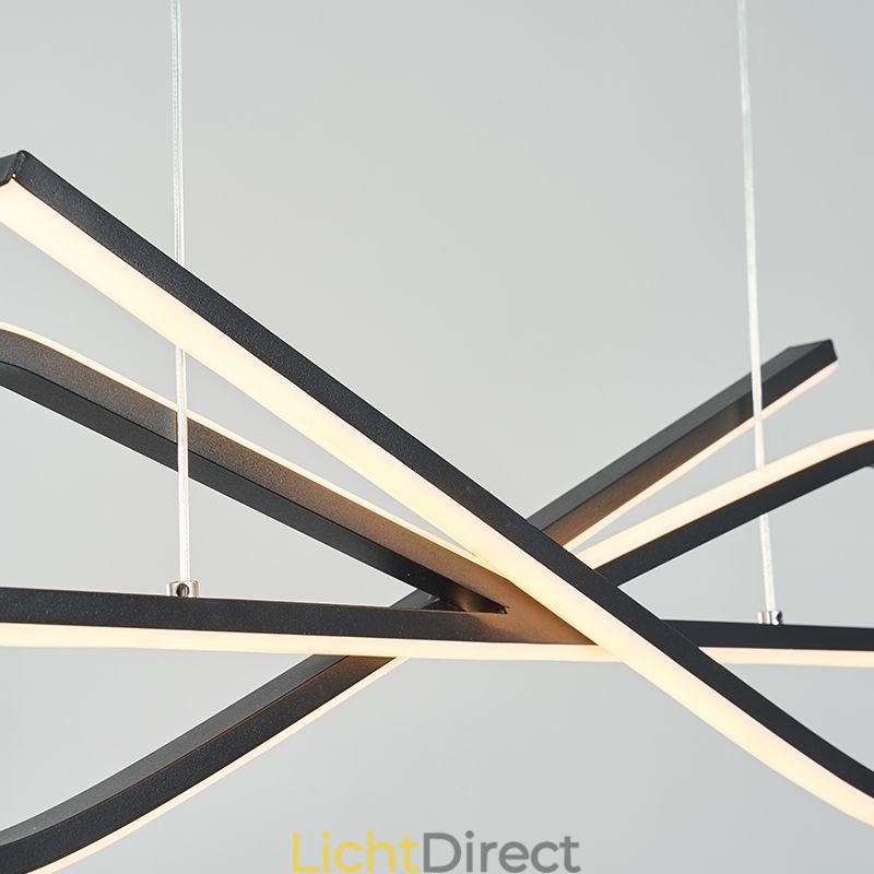 Eenvoudige hanglamp aluminium kunst strik plafondlamp