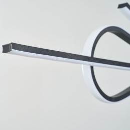 Eenvoudige hanglamp aluminium kunst strik plafondlamp