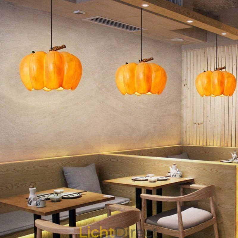 Japanse Retro Pompoen Hanglamp Creatieve Plafondlampen