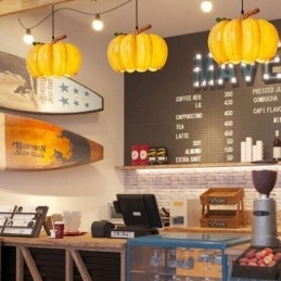 Japanse Retro Pompoen Hanglamp Creatieve Plafondlampen