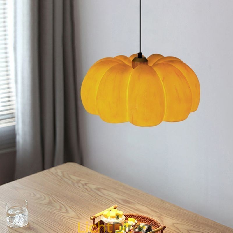 Enkelvoudige Pompoen Hanglamp Japanse Retro Plafondlamp