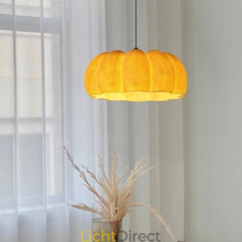 Enkelvoudige Pompoen Hanglamp Japanse Retro Plafondlamp