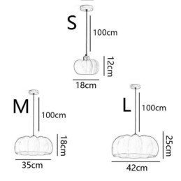 Enkelvoudige Pompoen Hanglamp Japanse Retro Plafondlamp