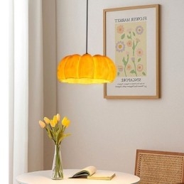 Enkelvoudige Pompoen Hanglamp Japanse Retro Plafondlamp