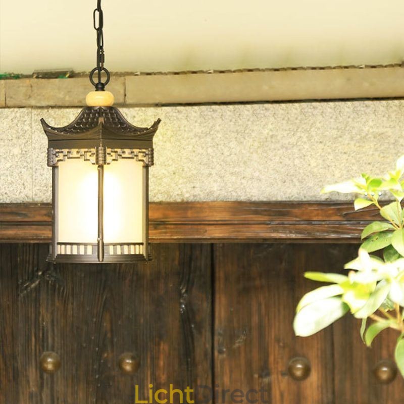 Chinese Buitenlamp Waterdichte Zeshoekige Prieel Hanglamp