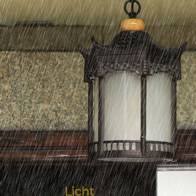 Chinese Buitenlamp Waterdichte Zeshoekige Prieel Hanglamp